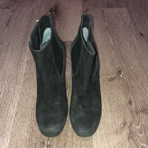 Vince Camuto Suede High Heel Slip on Bootie